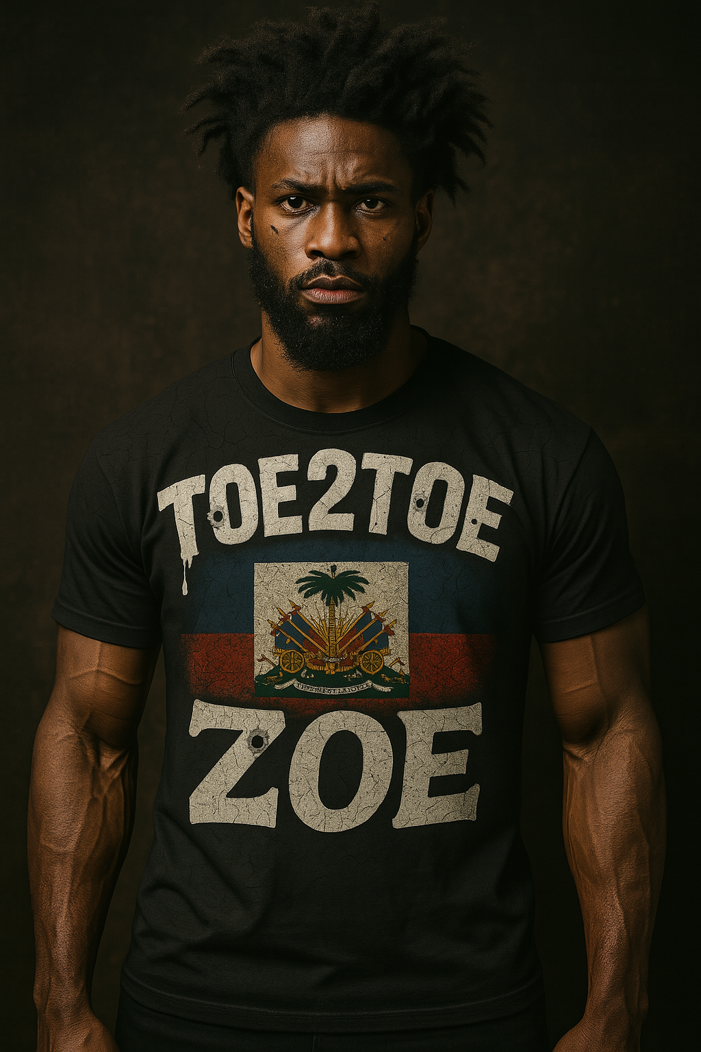 Toe2Toe Zoe Black Tee