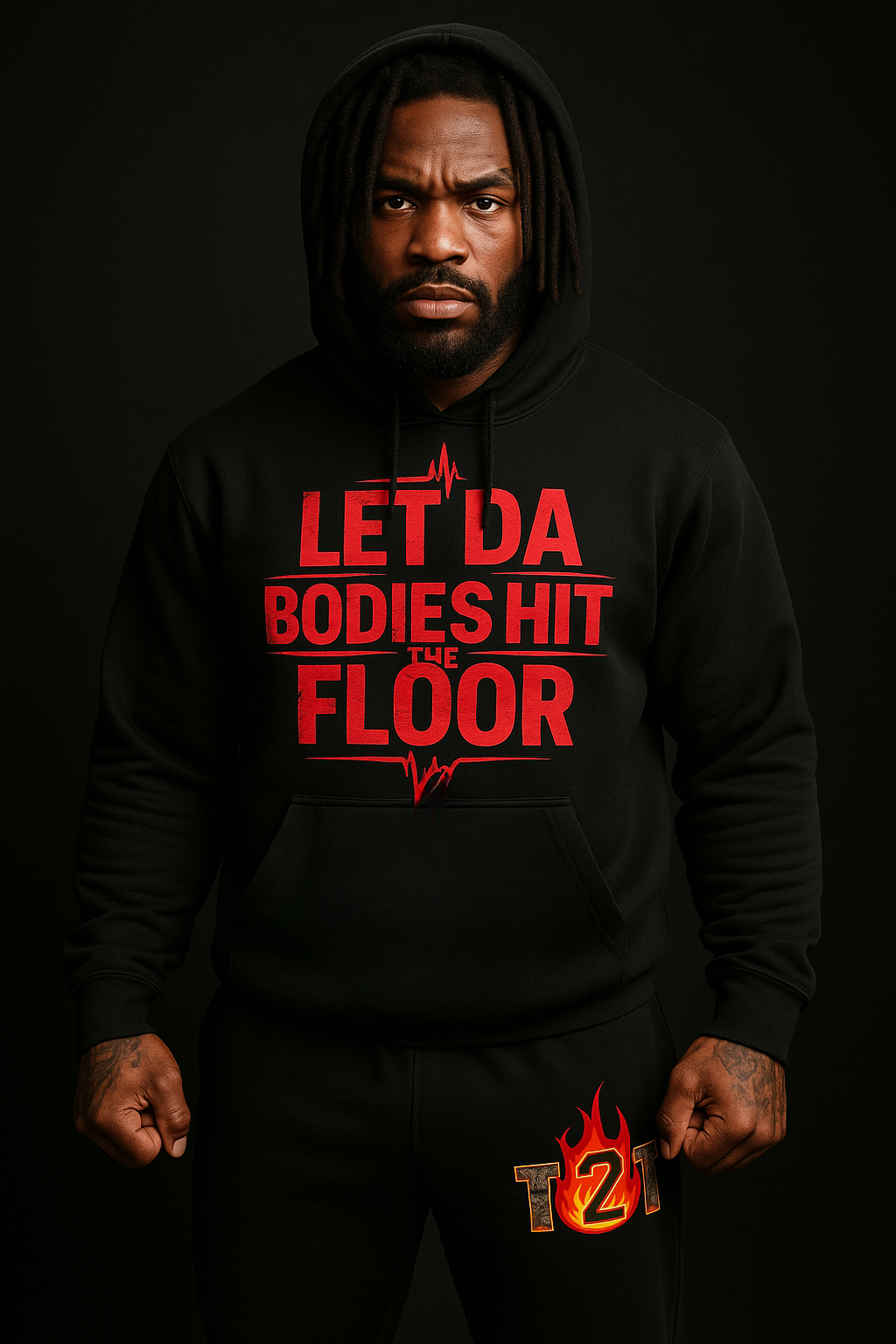 "Let Da Bodies Hit The Floor – Savage Combat Statement Hoodie