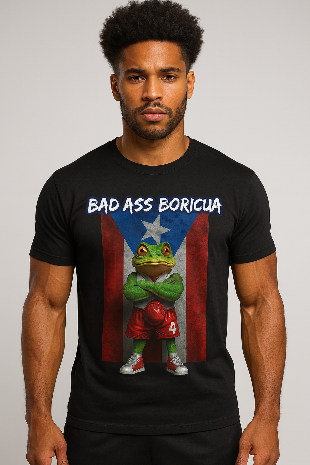 Bad Ass Boricua Tee – Island Strength, Coquí Spirit
