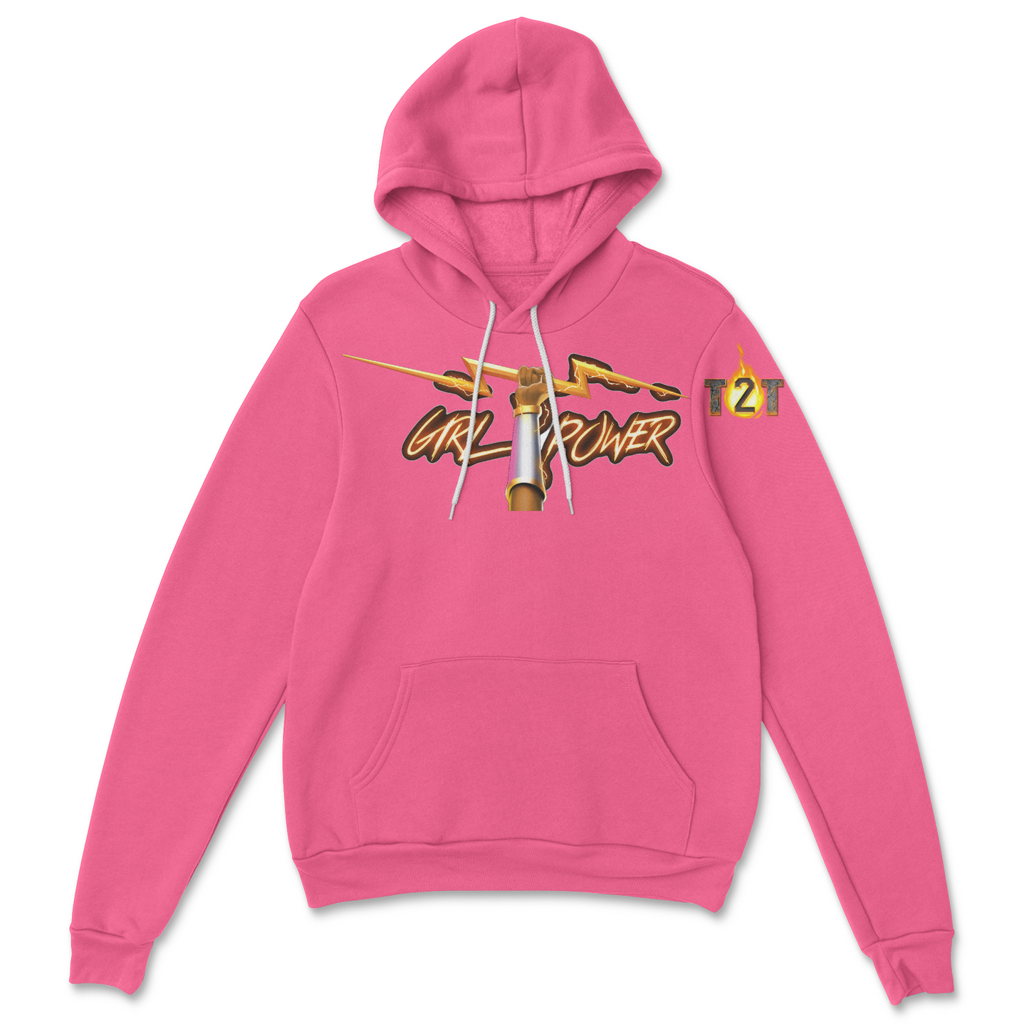 Pink Girl Power Hoodie