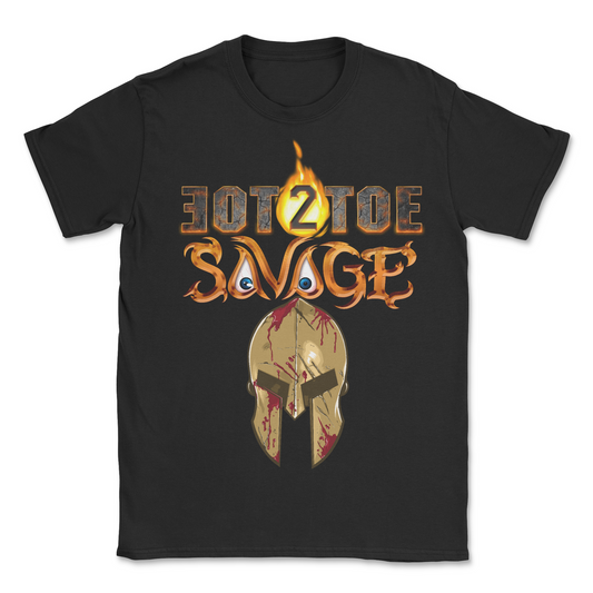 Spartan Helmet Black Tee