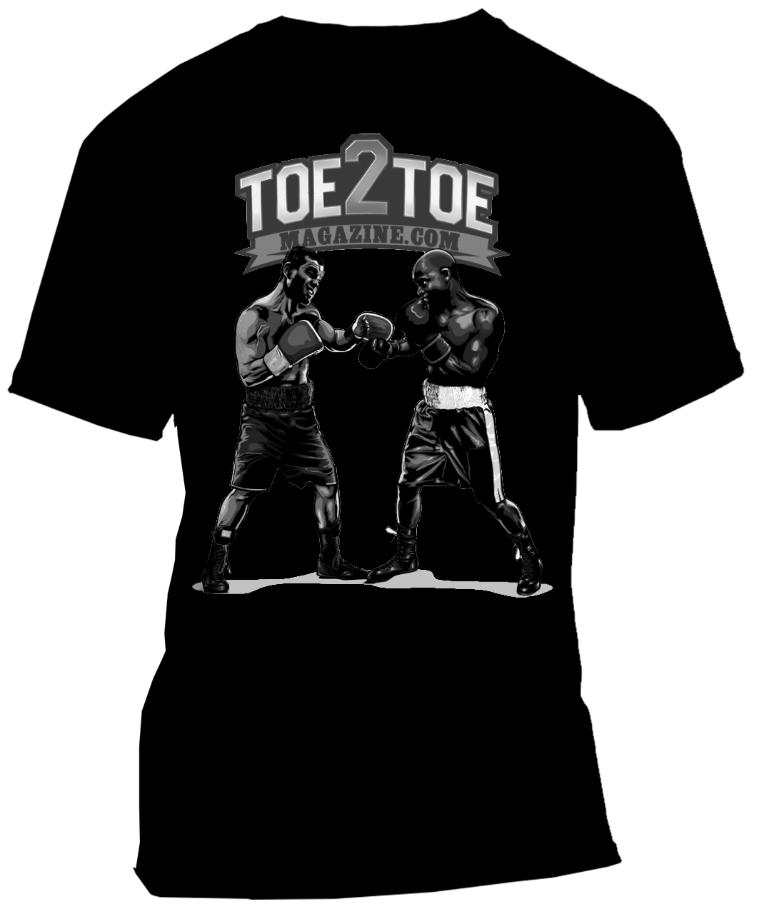 Toe2Toe Magazine Black Tee