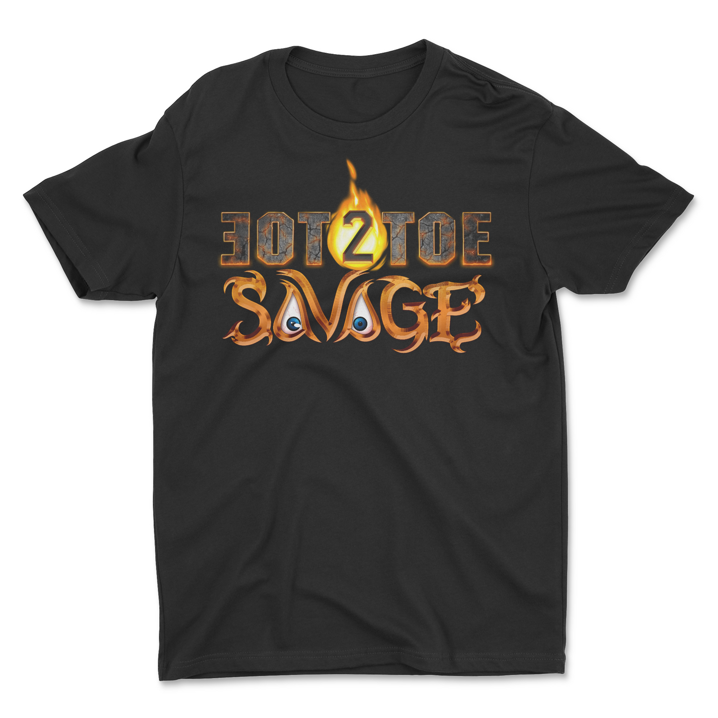 Toe2Toe Savage Black Tee