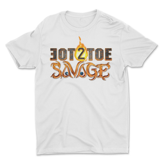 Toe2Toe Savage White Tee