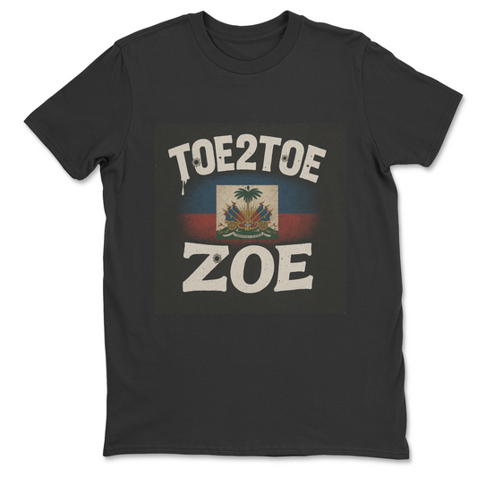Toe2Toe Zoe Black Tee