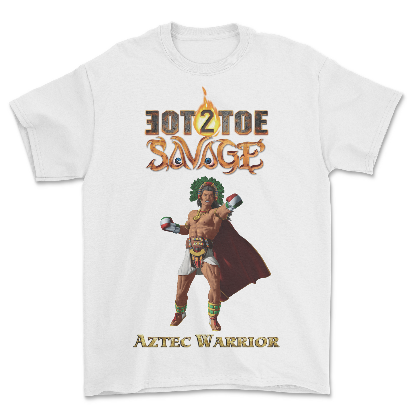 Aztec Warrior-white Tee